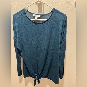 Motherhood Maternity Blue Long Sleeve Tee